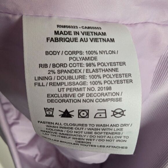 NIKE Sportswear Jacket Women's Size L Purple Lilac Team Bomber Varsity NWOT/NWT - Picture 7 of 8